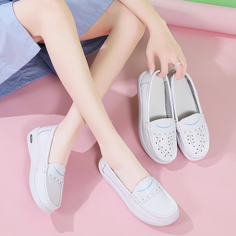 Air cushion nurse shoes women s cowhide soft sole breathable not tired feet not smelly feet spring and autumn thick sole comfortable white hospital 41
Air cushion nurse shoes women s cowhide soft sole breathable not tired feet not smelly feet spring and autumn thick sole comfortable white hospital 41
