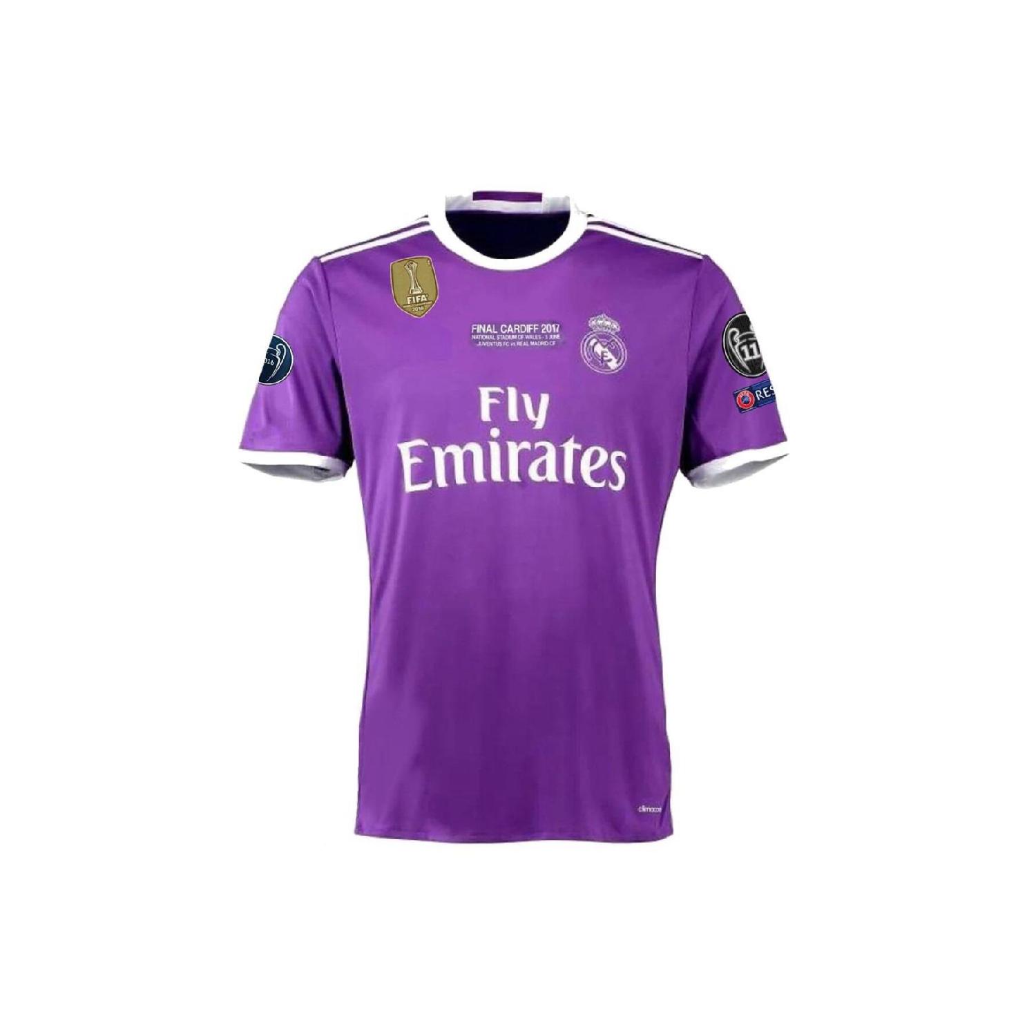 Фиолетовый футбольный трикотаж Ronaldo Realmadrid Final Cardiff Legend с коротким рукавом
Фиолетовый футбольный трикотаж Ronaldo Realmadrid Final Cardiff Legend с коротким рукавом