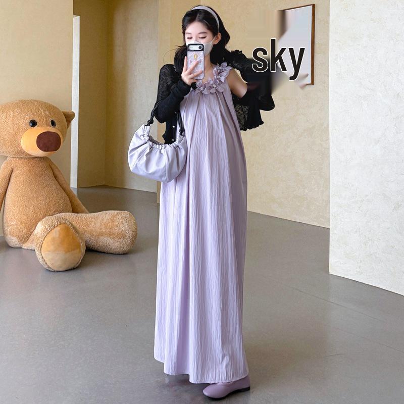2026 Summer Maternity Two-Piece Set: 3D Flower Chiffon Knit Tank Dress & Cardigan L
2026 Summer Maternity Two-Piece Set: 3D Flower Chiffon Knit Tank Dress & Cardigan L