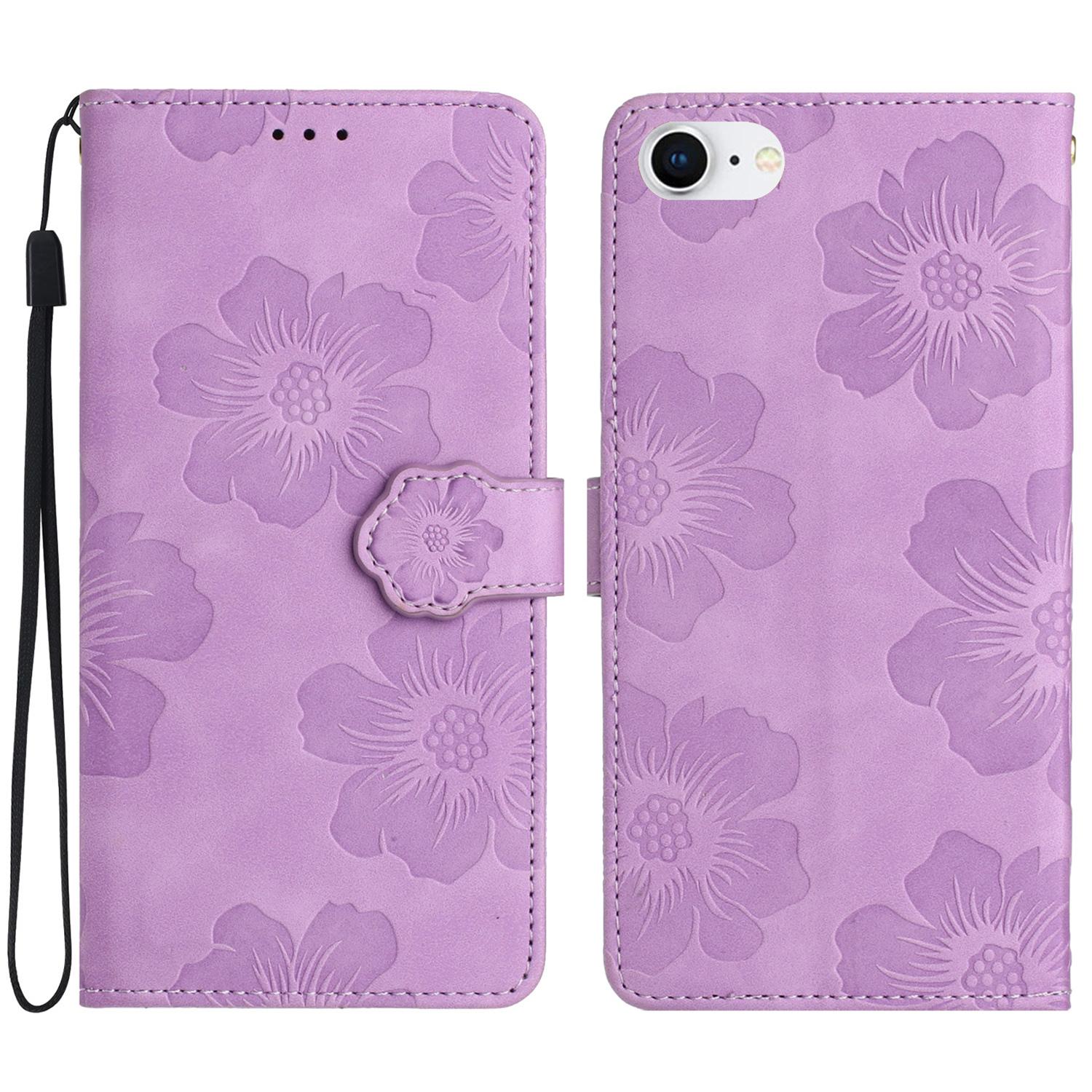 For iPhone 6/6s/7/8/SE (2020)/SE (2022) Flower Imprinted PU Leather Phone Case Wallet Stand Anti-drop Cover Purple
For iPhone 6/6s/7/8/SE (2020)/SE (2022) Flower Imprinted PU Leather Phone Case Wallet Stand Anti-drop Cover Purple