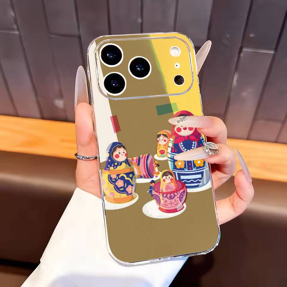 Russian Dolls Matryoshka Phone Case For iPhone17,16,15,14,13,12,11 Plus,Pro Max Soft Transparent Cover iPhone17air
Russian Dolls Matryoshka Phone Case For iPhone17,16,15,14,13,12,11 Plus,Pro Max Soft Transparent Cover iPhone17air