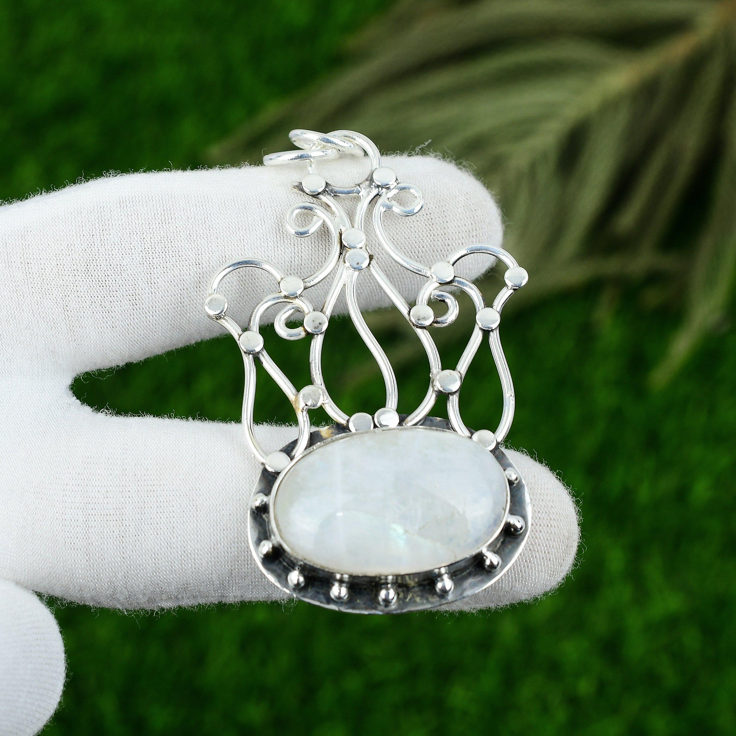 Подвеска с натуральным радужным лунным камнем, ювелирное изделие из стерлингового серебра 925 пробы для девочек
Подвеска с натуральным радужным лунным камнем, ювелирное изделие из стерлингового серебра 925 пробы для девочек