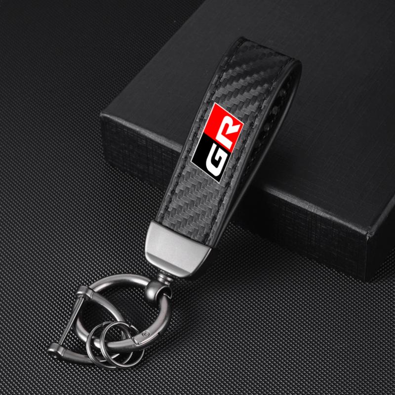 Carbon fiber Car Keychain Key Ring Metal Leather For Toyota GR GAZOO RACING Toyota Yaris Hilux Corolla Prius Auto Accessories
Carbon fiber Car Keychain Key Ring Metal Leather For Toyota GR GAZOO RACING Toyota Yaris Hilux Corolla Prius Auto Accessories