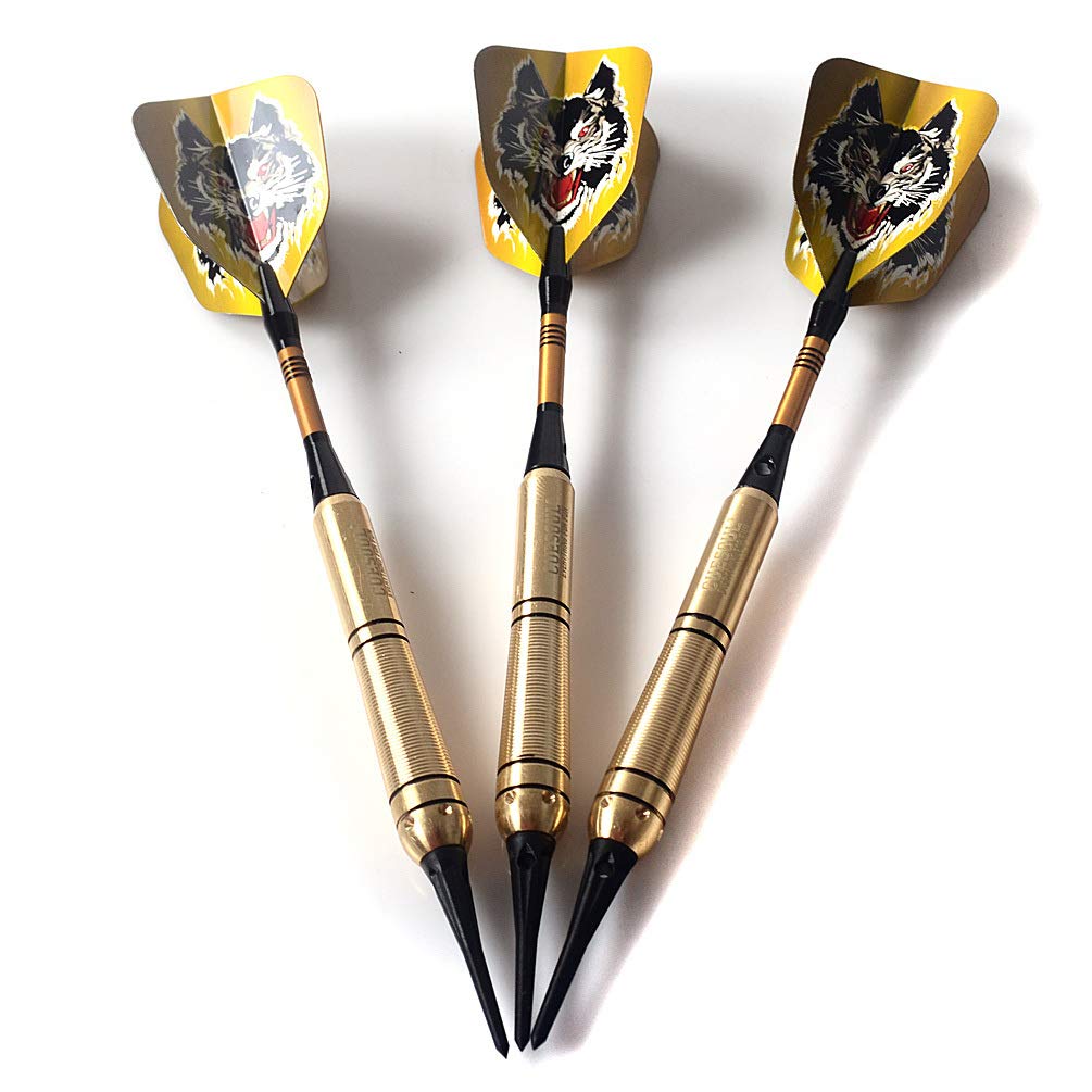 CUESOUL Latest Wolf Design Series Soft Tip Darts with 16 Gram Barrels of (Set 3)
CUESOUL Latest Wolf Design Series Soft Tip Darts with 16 Gram Barrels of (Set 3)