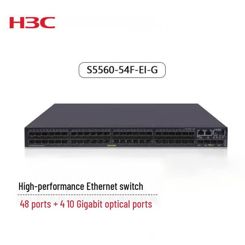 H3C S5560-54F-EI-G 48-Port Gigabit All-Optical Network Switch
H3C S5560-54F-EI-G 48-Port Gigabit All-Optical Network Switch