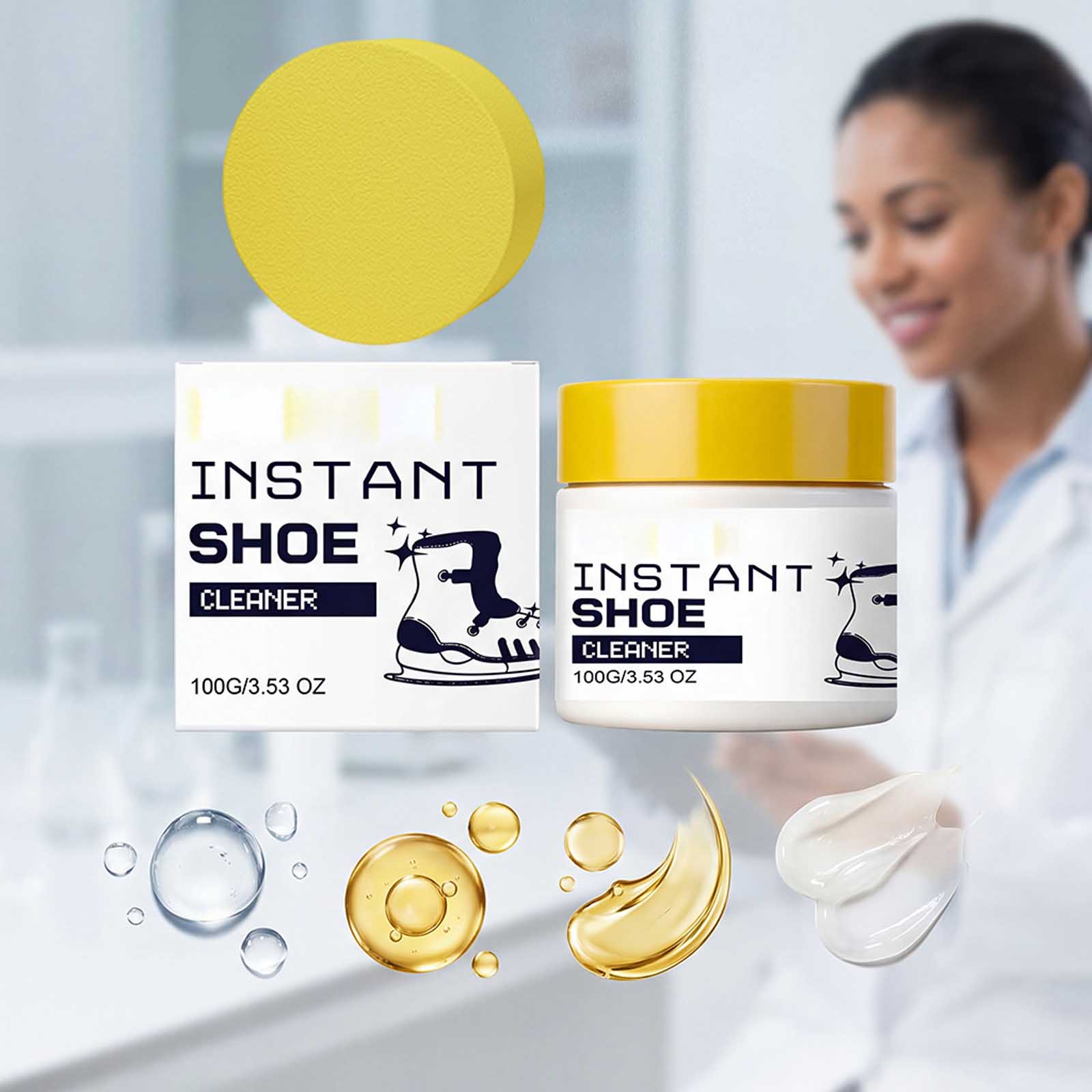 Shoe Cleaning Cream: Gentle Care, Stain Removal, -removing, Portable And Easy-to-use Cleaning Cream. One Size
Shoe Cleaning Cream: Gentle Care, Stain Removal, -removing, Portable And Easy-to-use Cleaning Cream. One Size