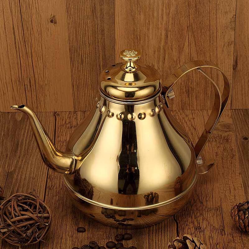 ZISIZ 1.2L Gold-Plated Stainless Steel Teapot
ZISIZ 1.2L Gold-Plated Stainless Steel Teapot
