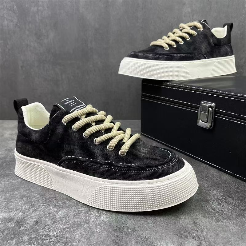 Male Shoe Lace Up Korean Style Flat Sneakers Young Students Size 44 Non-leather Classic Original Work Adults Men s Casual Shoes 45
Male Shoe Lace Up Korean Style Flat Sneakers Young Students Size 44 Non-leather Classic Original Work Adults Men s Casual Shoes 45