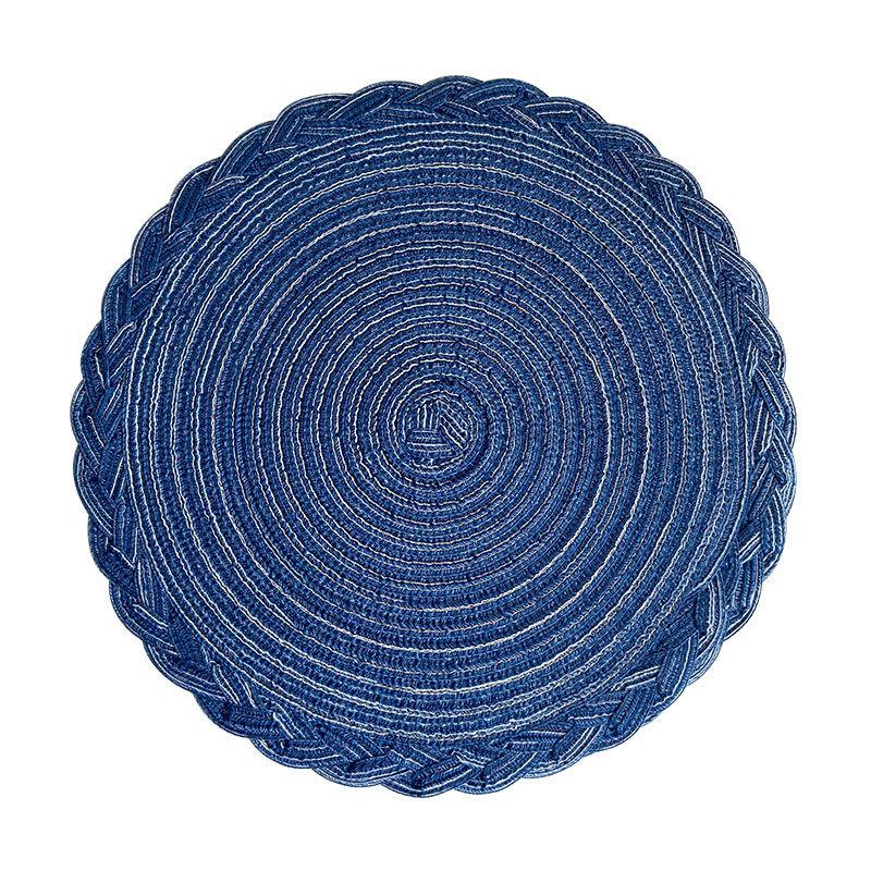 New 38CM Bohemian Round Braided Placemat Coaster Insulation Mat Suitable For Home Wedding Party Holiday Table Decoration L синій
New 38CM Bohemian Round Braided Placemat Coaster Insulation Mat Suitable For Home Wedding Party Holiday Table Decoration L синій