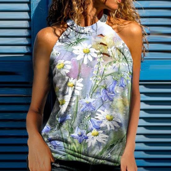 Женский жилет с лямкой на шее без плеч, милая освежающая мягкая ткань с открытыми плечами, художественный принт, цветочный узор, женская майка без рукавов, повседневная одежда
Женский жилет с лямкой на шее без плеч, милая освежающая мягкая ткань с открытыми плечами, художественный принт, цветочный узор, женская майка без рукавов, повседневная одежда