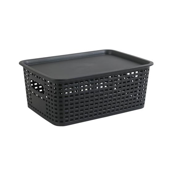 Yousheng Storage Box with Lid Imitation Rattan Weaving Desktop Organizer Multi-purpose Storage Basket for Remote Controls Cosmetics And чорний
Yousheng Storage Box with Lid Imitation Rattan Weaving Desktop Organizer Multi-purpose Storage Basket for Remote Controls Cosmetics And чорний