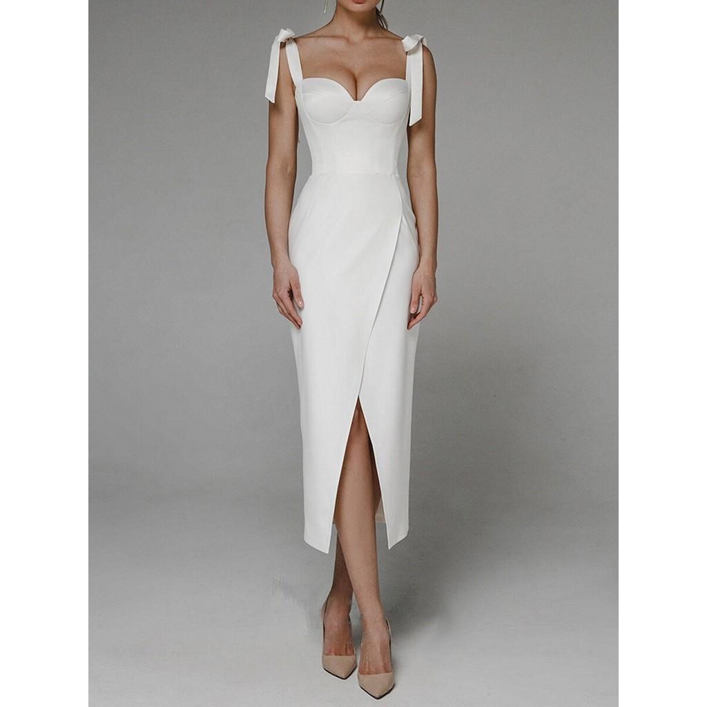 Women Elegant Suspender Strap Sleeveless Bandage Bride Bridesmaids Wedding Long Dress Gorgeous Party Midi Ball Gowns
Women Elegant Suspender Strap Sleeveless Bandage Bride Bridesmaids Wedding Long Dress Gorgeous Party Midi Ball Gowns