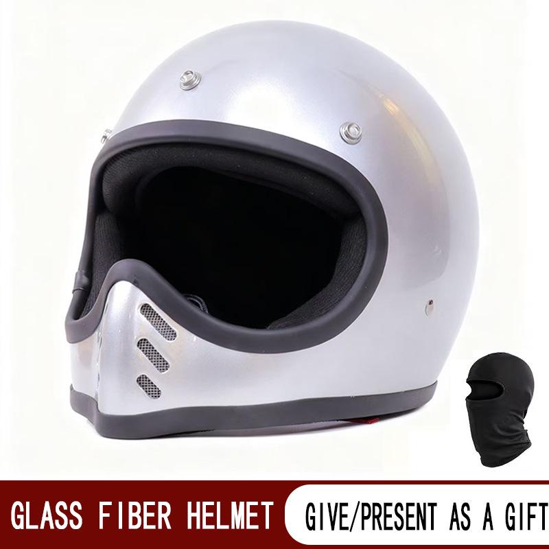 Retro Japanese Full-Face Fiberglass Motorcycle Helmet with Pointed Design Extra Large
Retro Japanese Full-Face Fiberglass Motorcycle Helmet with Pointed Design Extra Large