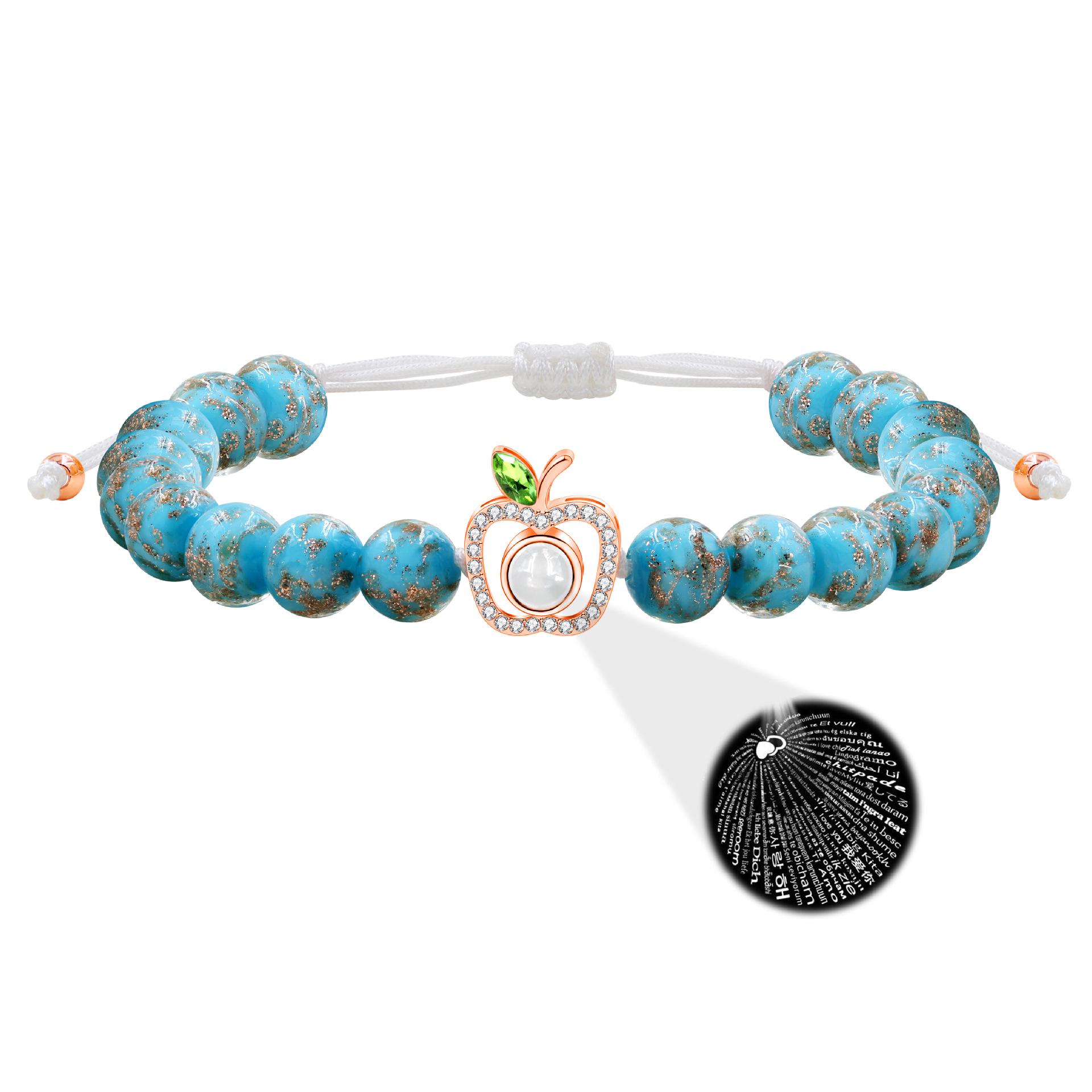 Multicolor 8MM Lampwork Beaded Bracelet with Alloy Apple Charm, Christmas Gift фиолетовый
Multicolor 8MM Lampwork Beaded Bracelet with Alloy Apple Charm, Christmas Gift фиолетовый