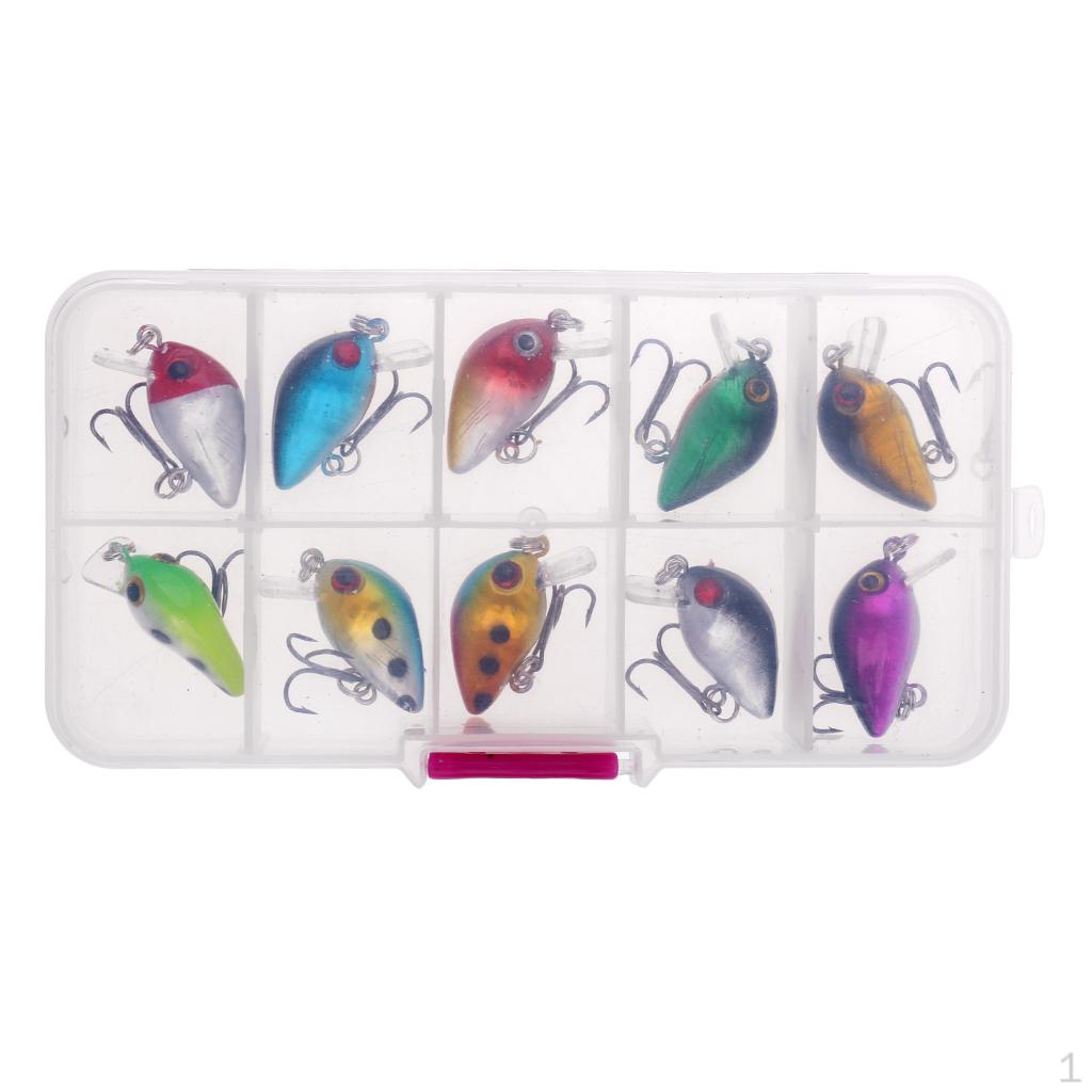 10pcs/lot 2.6cm/2g Plastic Minnow Fishing Bass Crankbait Kit Popper Poper Tackle Hooks
10pcs/lot 2.6cm/2g Plastic Minnow Fishing Bass Crankbait Kit Popper Poper Tackle Hooks