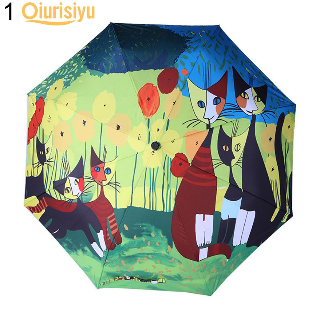 Портативный складной зонт с мультяшным котом, летний анти-УФ-солнце и дождь
Портативный складной зонт с мультяшным котом, летний анти-УФ-солнце и дождь