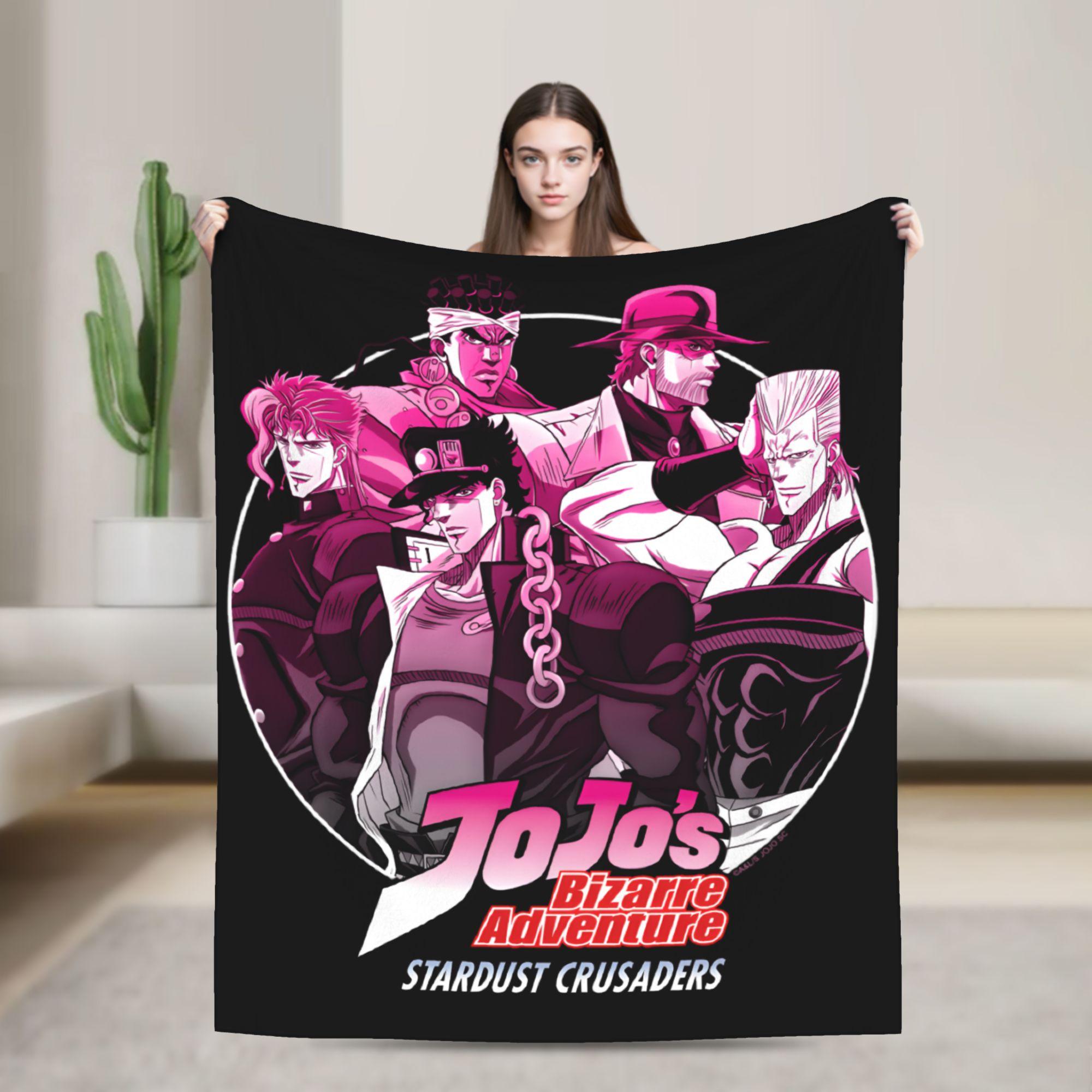 JoJos Bizarre Adventure Anime Fashion Blanket Multi-size Super Soft and Warm Throw Fashion Blankets for Sofa Couch and Bed 100x150cm
JoJos Bizarre Adventure Anime Fashion Blanket Multi-size Super Soft and Warm Throw Fashion Blankets for Sofa Couch and Bed 100x150cm