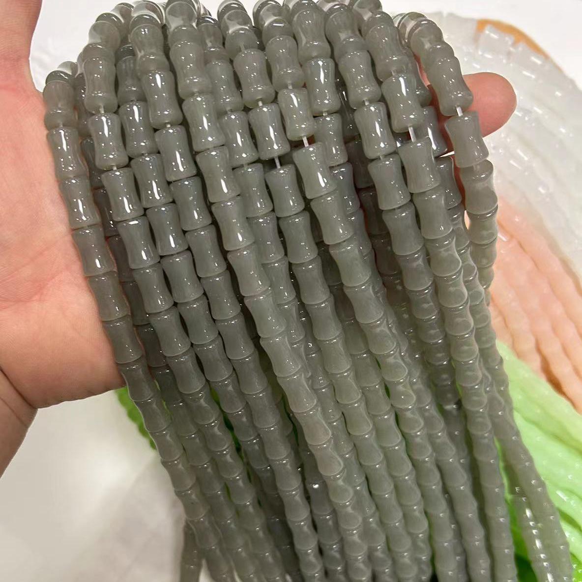 Имитация нефрита 8x12 мм бамбуковые стеклянные бусины для самостоятельного плетения браслетов ювелирных изделий 1 strand
Имитация нефрита 8x12 мм бамбуковые стеклянные бусины для самостоятельного плетения браслетов ювелирных изделий 1 strand