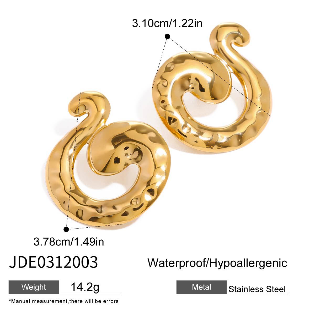 Jiedin European and American stainless steel snake stud earrings design sense niche earrings titanium steel jewelry does not fade
Jiedin European and American stainless steel snake stud earrings design sense niche earrings titanium steel jewelry does not fade