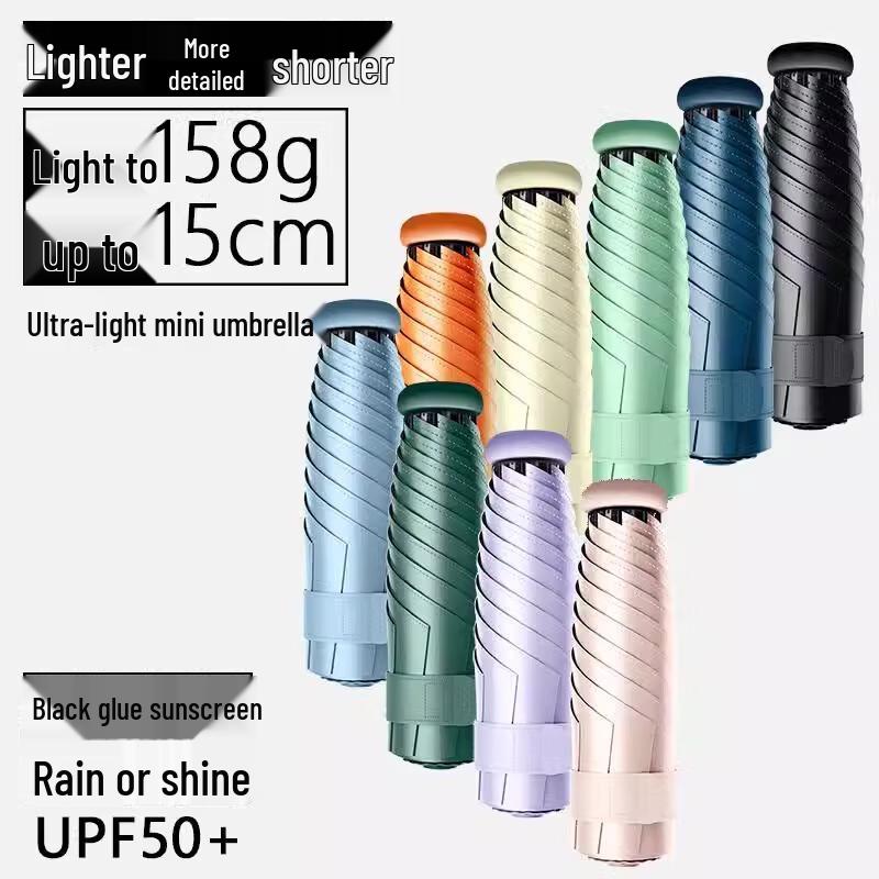 YICAI Ultra-Light 5-Fold UV Protection Capsule Umbrella
YICAI Ultra-Light 5-Fold UV Protection Capsule Umbrella