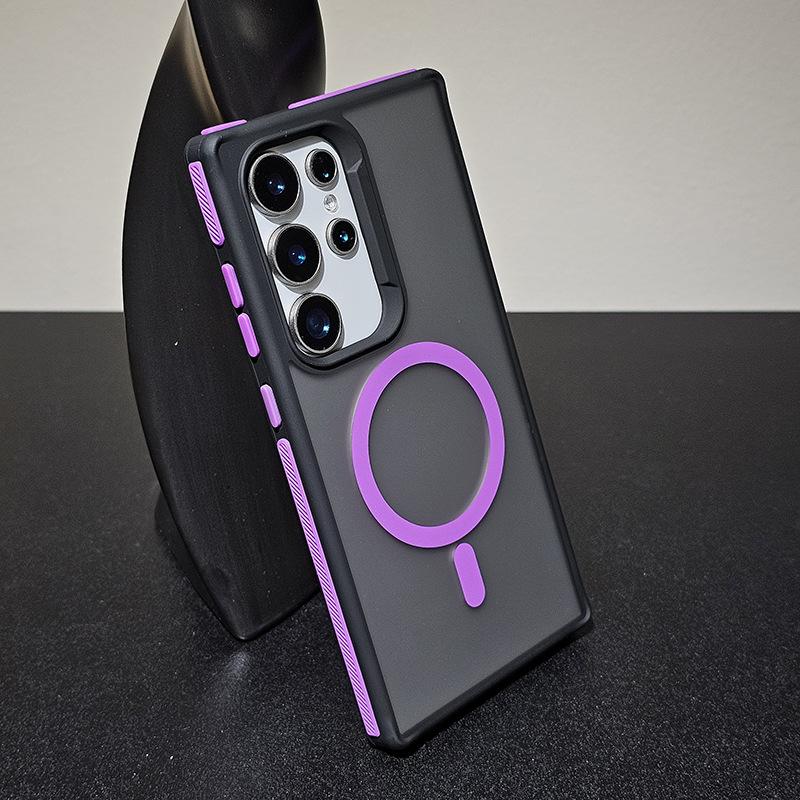 The new model is suitable for Samsung S26Ultra contrasting color matte skin feeling mobile phone case S25Plus magnetic anti-drop protective case. S22 Ultra
The new model is suitable for Samsung S26Ultra contrasting color matte skin feeling mobile phone case S25Plus magnetic anti-drop protective case. S22 Ultra