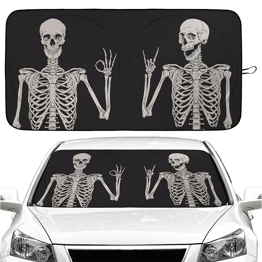 Skull Pattern Car Windshield Sun Shade Car Protection Car Front Window Cover Summer Skull
Skull Pattern Car Windshield Sun Shade Car Protection Car Front Window Cover Summer Skull