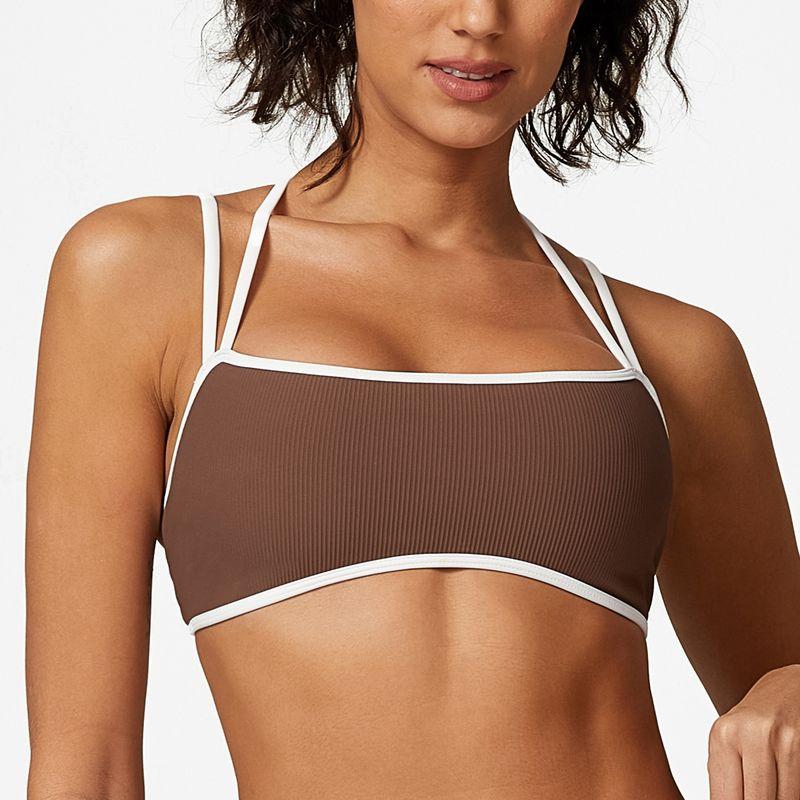 Fashion Sports Intimates Spaghetti Strap Contrast Color Vest Workout Clothes Running Yoga Beauty Back Bra Female Shockproof Push-up Cabpuccino + white bra XS
Fashion Sports Intimates Spaghetti Strap Contrast Color Vest Workout Clothes Running Yoga Beauty Back Bra Female Shockproof Push-up Cabpuccino + white bra XS