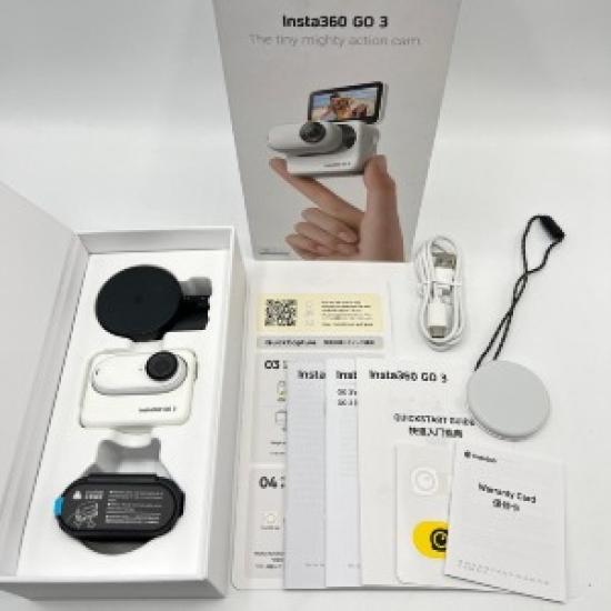 USED Insta360 GO 3 128GB CINSABKA_GO306 Arctic White Compact Action Camera Waterproof Body Only білий
USED Insta360 GO 3 128GB CINSABKA_GO306 Arctic White Compact Action Camera Waterproof Body Only білий