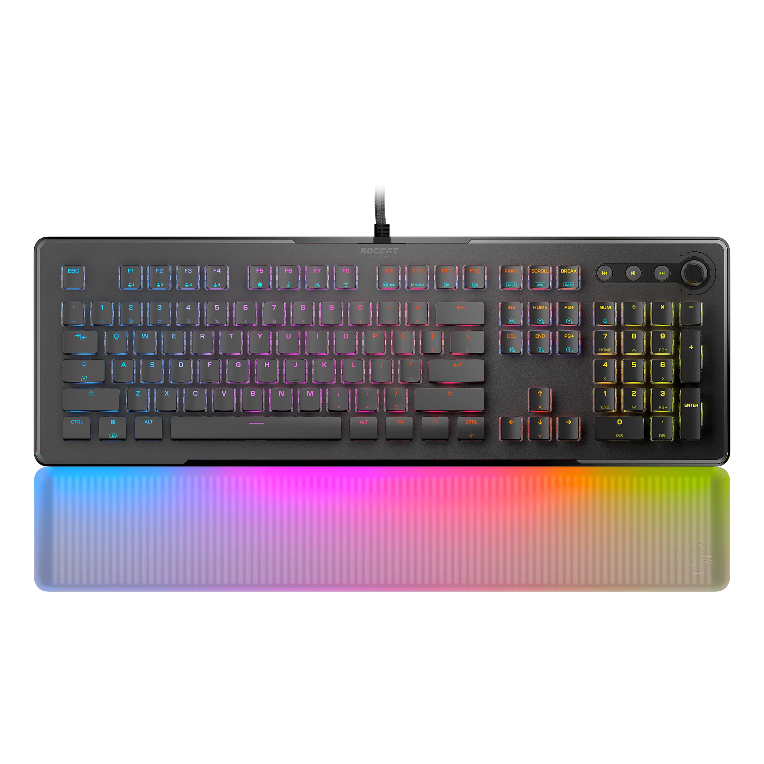 ROCCAT Vulcan II Max – Optical-Mechanical PC Gaming Keyboard, with Customizable RGB Illuminated Keys and Palm Rest, Titan II Smooth Linear Switches, A
ROCCAT Vulcan II Max – Optical-Mechanical PC Gaming Keyboard, with Customizable RGB Illuminated Keys and Palm Rest, Titan II Smooth Linear Switches, A