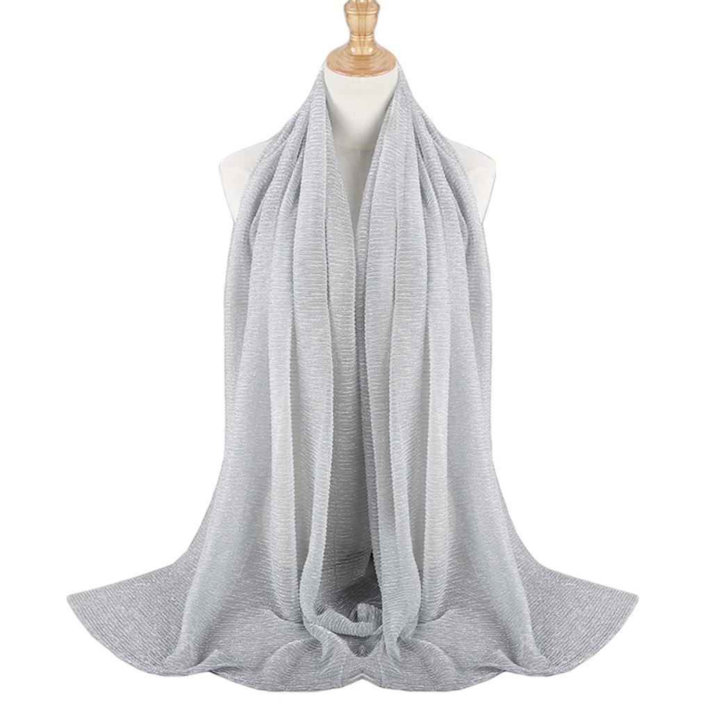 Women Pleated Stripes Scarf 75*180cm Solid Headscarf Shawl 75*180cm
Women Pleated Stripes Scarf 75*180cm Solid Headscarf Shawl 75*180cm