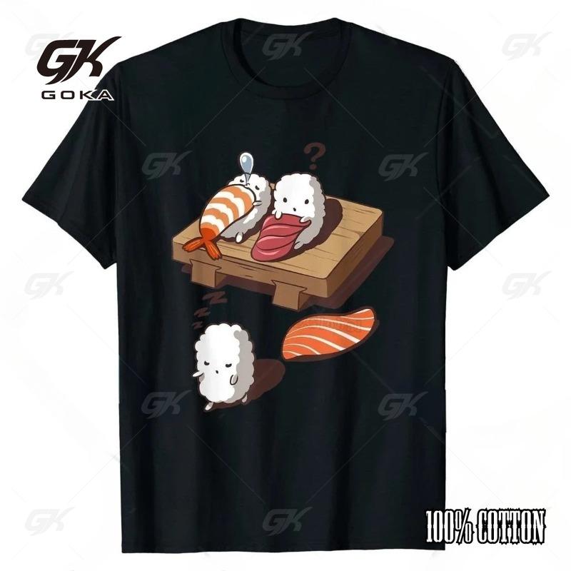 Women s Summer Cotton Short Sleeved Fashionable Pattern T-shirt Harajuku Casual Streetwear Fun Nigiri Sushi Sleepwalking T-shirt S
Women s Summer Cotton Short Sleeved Fashionable Pattern T-shirt Harajuku Casual Streetwear Fun Nigiri Sushi Sleepwalking T-shirt S