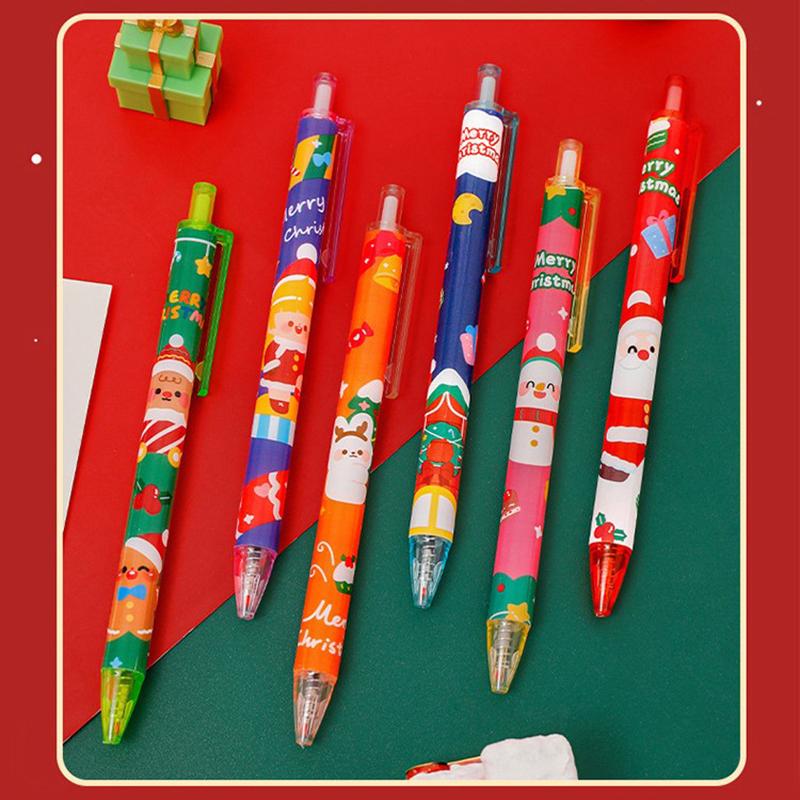 Cute Santa Claus Christmas Gel Pens 0.5Mm Black Ink Retractable Writing Pen Signature Pens School Office Supplies For Kids Gifts
Cute Santa Claus Christmas Gel Pens 0.5Mm Black Ink Retractable Writing Pen Signature Pens School Office Supplies For Kids Gifts