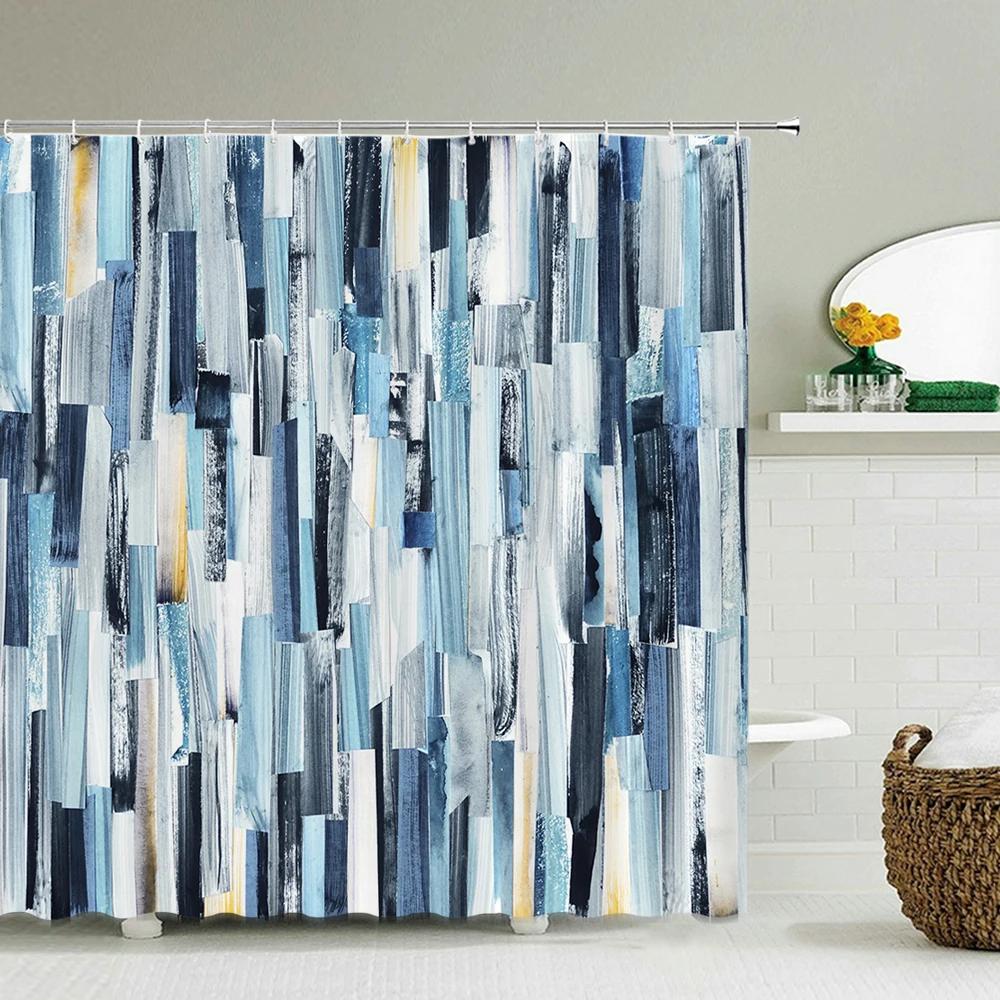 Colorful Rainbow Stripes Pattern Shower Curtain Bathroom Waterproof Polyester Fabric Home Decor Machine Washable Bath Curtains W60H190(CM)-1 Pcs
Colorful Rainbow Stripes Pattern Shower Curtain Bathroom Waterproof Polyester Fabric Home Decor Machine Washable Bath Curtains W60H190(CM)-1 Pcs