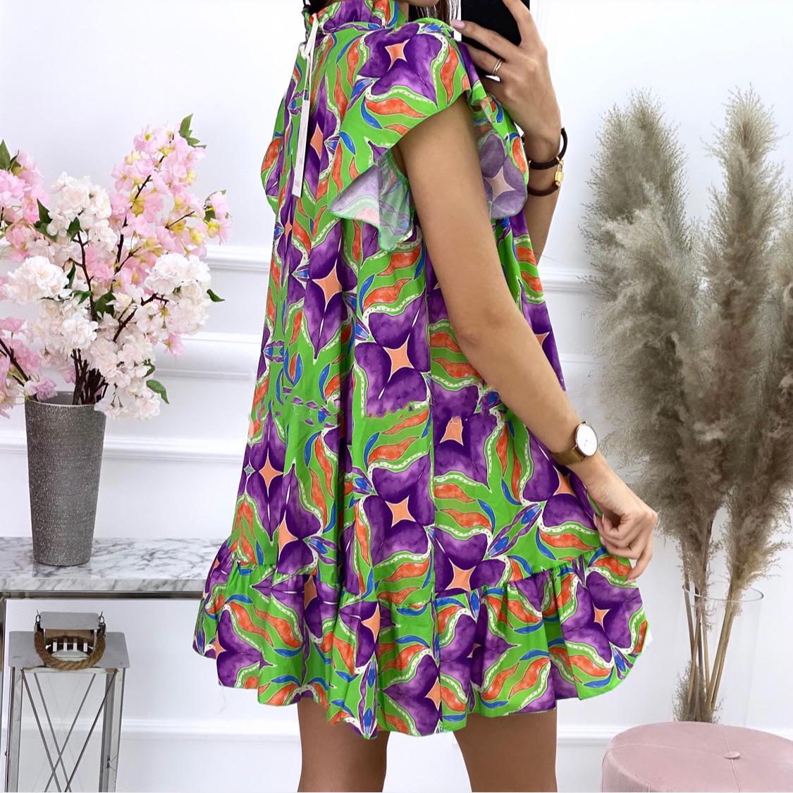2023 Spring/Summer Floral Casual Short-Sleeve Dress for Women M
2023 Spring/Summer Floral Casual Short-Sleeve Dress for Women M