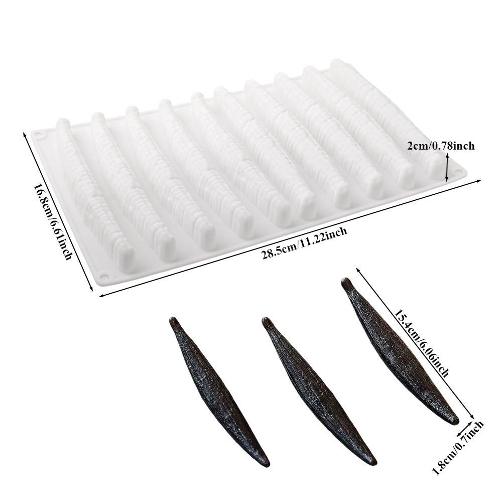 10-Cell Silicone Chocolate Molds Vanilla Design Candy Molds Reusable Baking Molds Kitchen Bakeware білий
10-Cell Silicone Chocolate Molds Vanilla Design Candy Molds Reusable Baking Molds Kitchen Bakeware білий