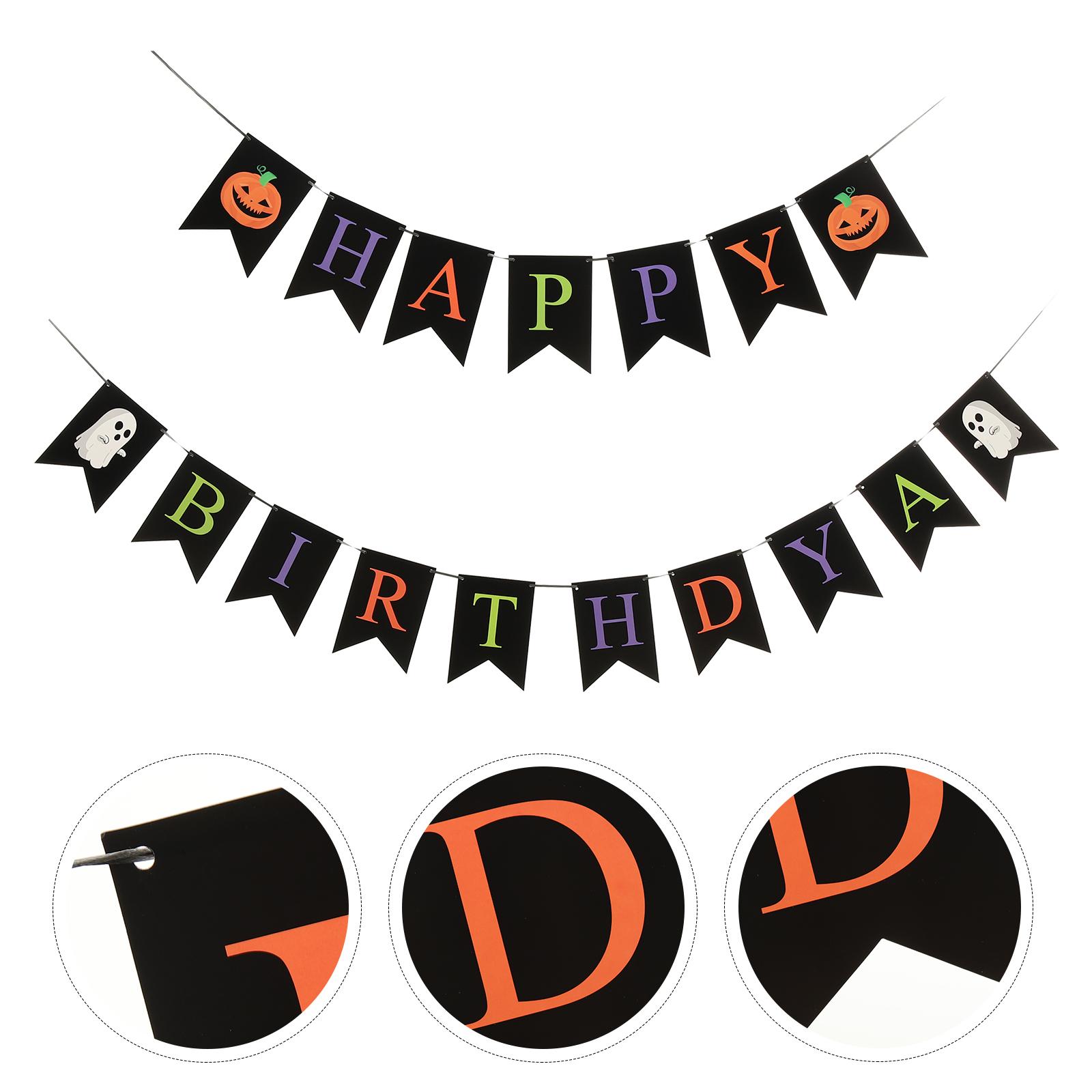 Halloween Pull Flag Happy Birthday Banners Hanging Party Supplies Bunting Plastic Theme 0.1X14X20CM чорний
Halloween Pull Flag Happy Birthday Banners Hanging Party Supplies Bunting Plastic Theme 0.1X14X20CM чорний