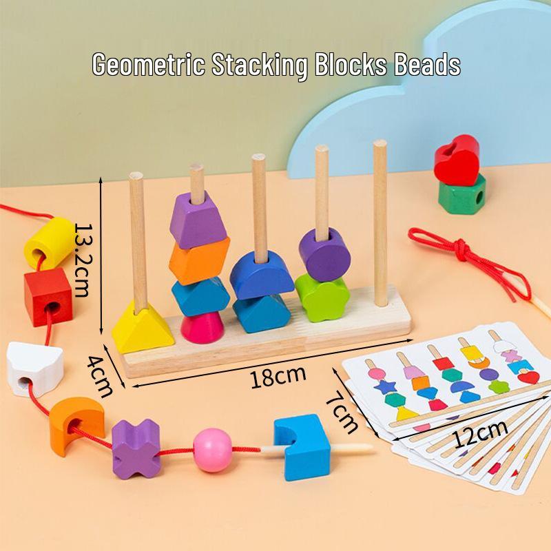 Детская игрушка для сортировки по форме и нанизывания бусин - Образовательный набор из кубиков для детского сада с сертификацией CE
Детская игрушка для сортировки по форме и нанизывания бусин - Образовательный набор из кубиков для детского сада с сертификацией CE