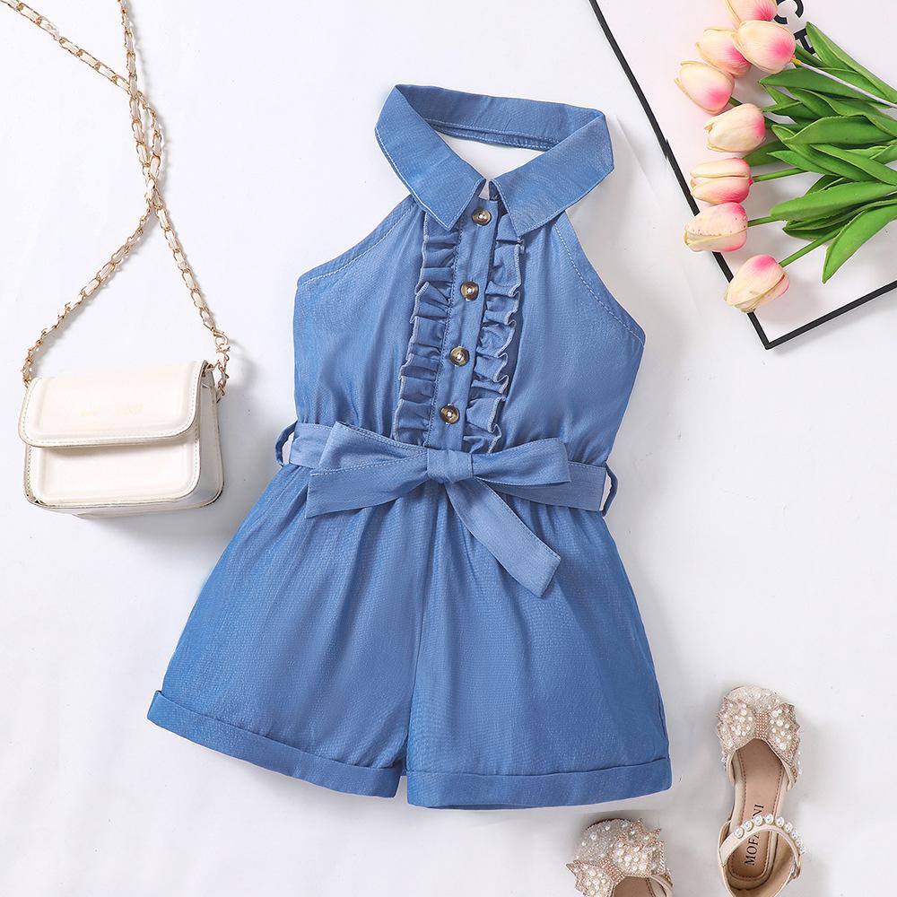 Kids Clothes Summer Fashion Sleeveless Halter Neck Short Jumpsuit for Girls Romper 90 чорний
Kids Clothes Summer Fashion Sleeveless Halter Neck Short Jumpsuit for Girls Romper 90 чорний