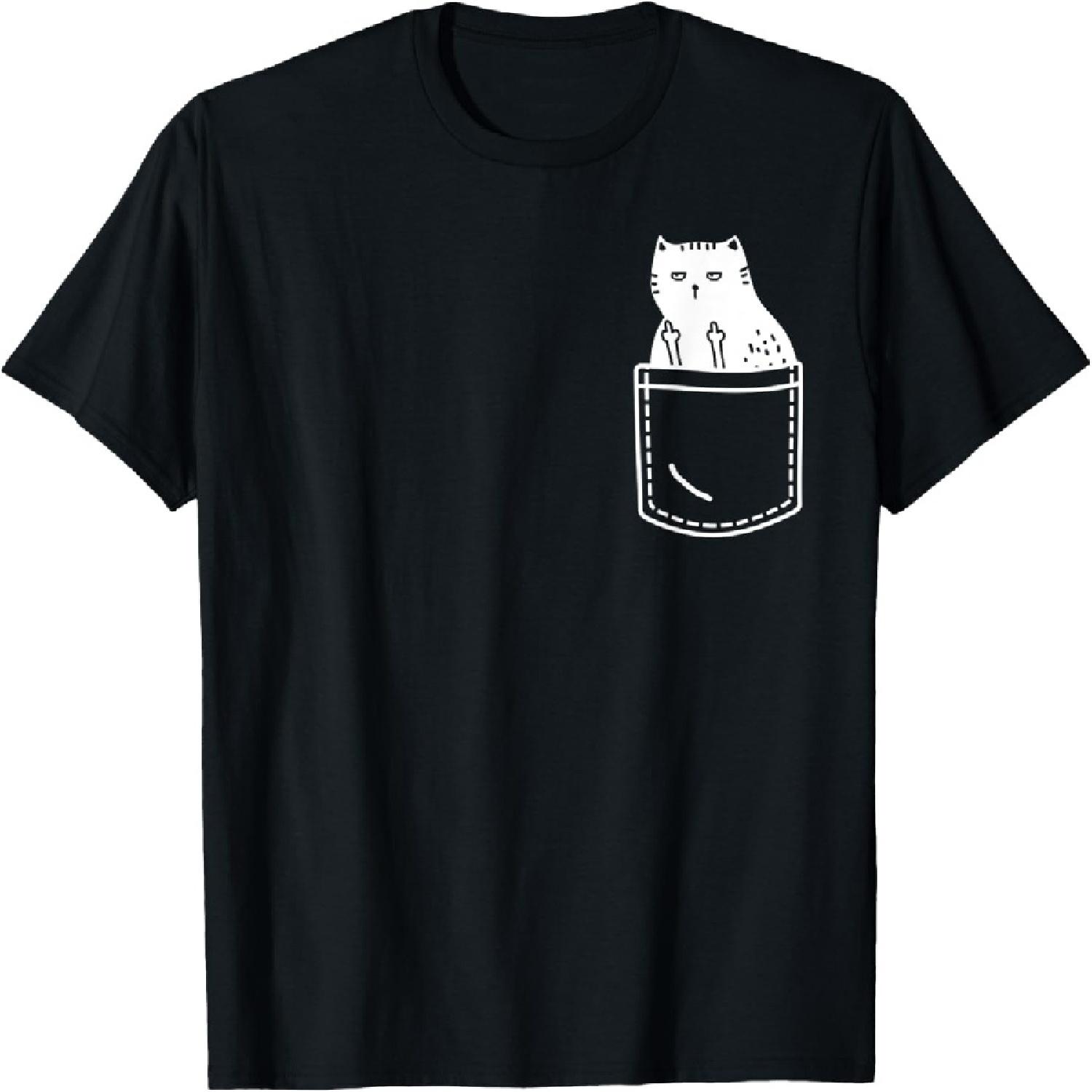 Funny Cat Flipping Off Pocket Tee Design Middle Finger Cats T-Shirt XXXXXL чорний
Funny Cat Flipping Off Pocket Tee Design Middle Finger Cats T-Shirt XXXXXL чорний