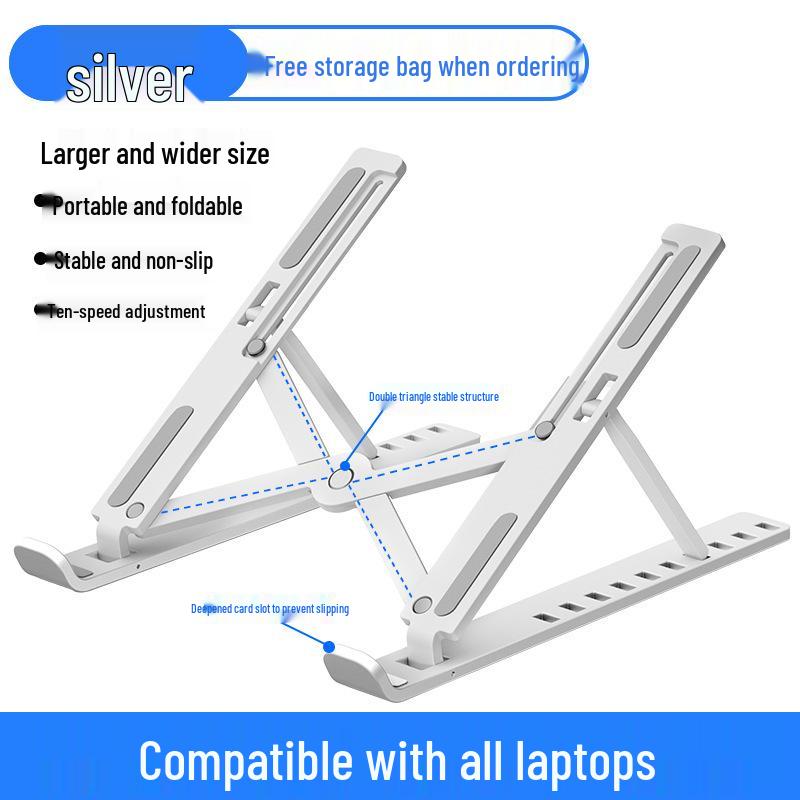 Алюминиевая подставка для ноутбука N3 - Двухслойный регулируемый складной стол
Алюминиевая подставка для ноутбука N3 - Двухслойный регулируемый складной стол