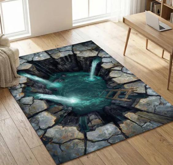 3D Waterfall Vortex Rug Unique Illusion Carpet for Living Room or Bedroom Modern Floor Decor Stunning Nature-Inspired Area Rug 40x60cm
3D Waterfall Vortex Rug Unique Illusion Carpet for Living Room or Bedroom Modern Floor Decor Stunning Nature-Inspired Area Rug 40x60cm