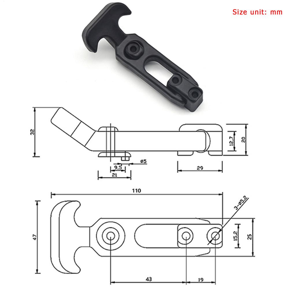 Flexible Rubber Hood Latch Elastic T-Handle Hood Catch Cooler Latches Draw Latches With Brackets Cabinet Lock Safety Locks
Flexible Rubber Hood Latch Elastic T-Handle Hood Catch Cooler Latches Draw Latches With Brackets Cabinet Lock Safety Locks