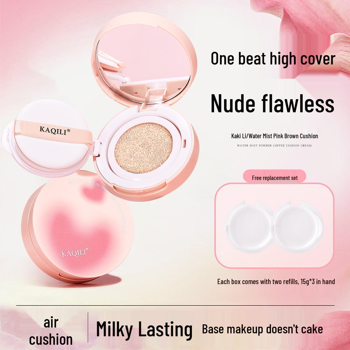 Kaqili Water Mist BB Cream Cushion Set: Moisturizing, Hydrating, Long-Lasting Concealer Foundation. природний
Kaqili Water Mist BB Cream Cushion Set: Moisturizing, Hydrating, Long-Lasting Concealer Foundation. природний