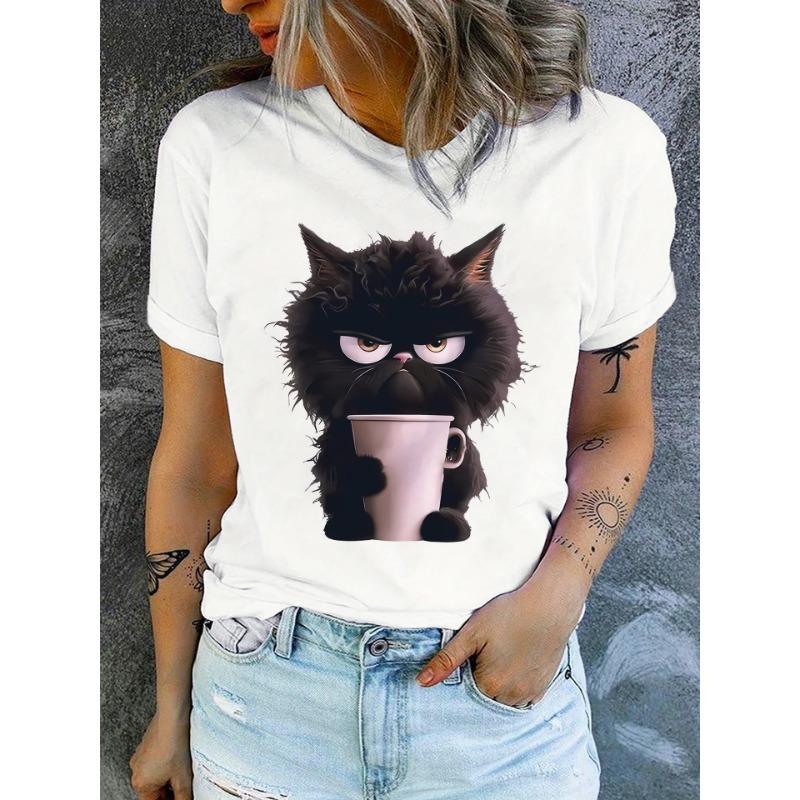 Angry Emote Cat Women Summer White Print T-shirt Girl Casual Short Sleeve O Neck Top For Summer Female Animal Clothing CCXX111 S белый
Angry Emote Cat Women Summer White Print T-shirt Girl Casual Short Sleeve O Neck Top For Summer Female Animal Clothing CCXX111 S белый