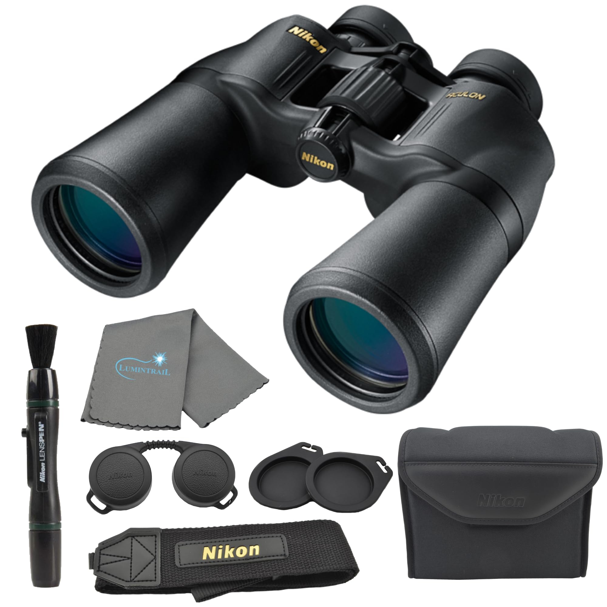 Nikon Aculon A211 10-22x50 Binoculars 8252 Black Bundle with Tripod Adapter Lens Pen Carry Case Neck Strap Lens Cloth Compact Bird Watching Hunting
Nikon Aculon A211 10-22x50 Binoculars 8252 Black Bundle with Tripod Adapter Lens Pen Carry Case Neck Strap Lens Cloth Compact Bird Watching Hunting