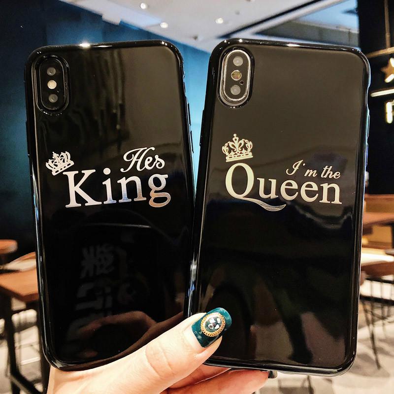 Мультфильм Корона телефон случай для iPhone X 8 7 6 6s плюс письмо Король Королева обратно крышку мягкой случаев ТПУ
Мультфильм Корона телефон случай для iPhone X 8 7 6 6s плюс письмо Король Королева обратно крышку мягкой случаев ТПУ