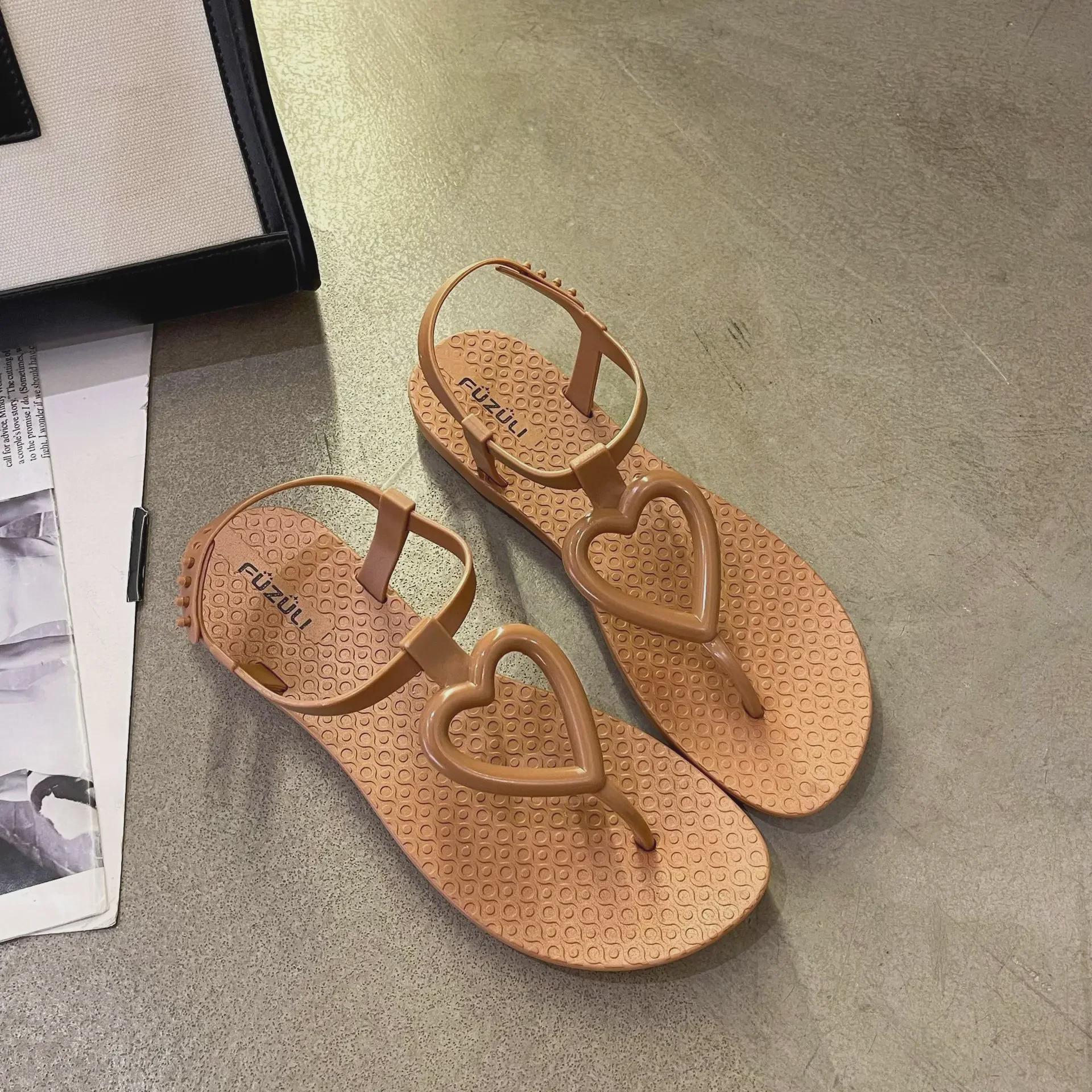 Женские летние сандалии на плоской подошве в форме сердца - повседневные пляжные туфли Fairy Thong
Женские летние сандалии на плоской подошве в форме сердца - повседневные пляжные туфли Fairy Thong