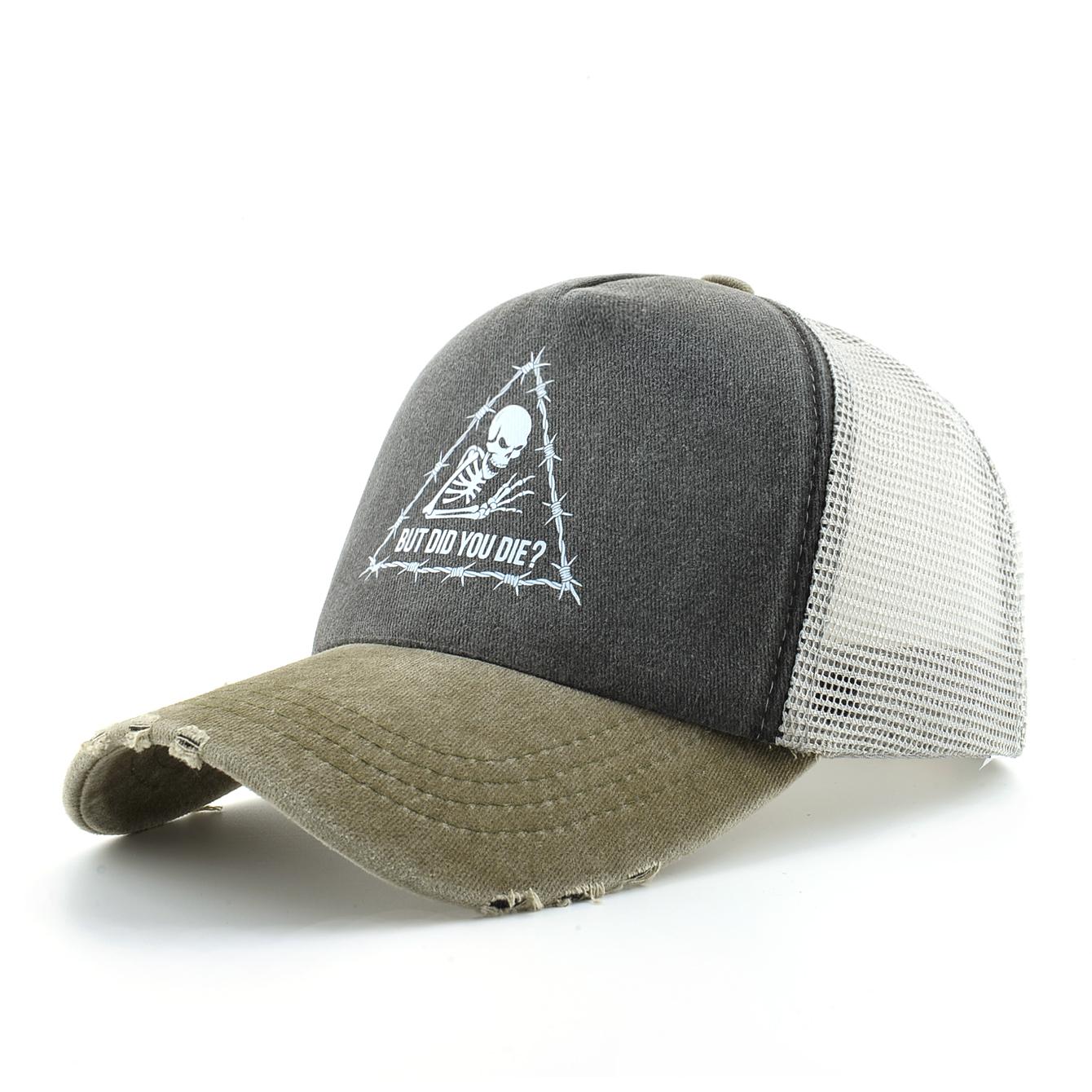 Washed Denim Baseball Cap Women Printing Skull Sun Visor Cap Men Snapback Hip Hop Trucker Cap Breathable Mesh Hat
Washed Denim Baseball Cap Women Printing Skull Sun Visor Cap Men Snapback Hip Hop Trucker Cap Breathable Mesh Hat