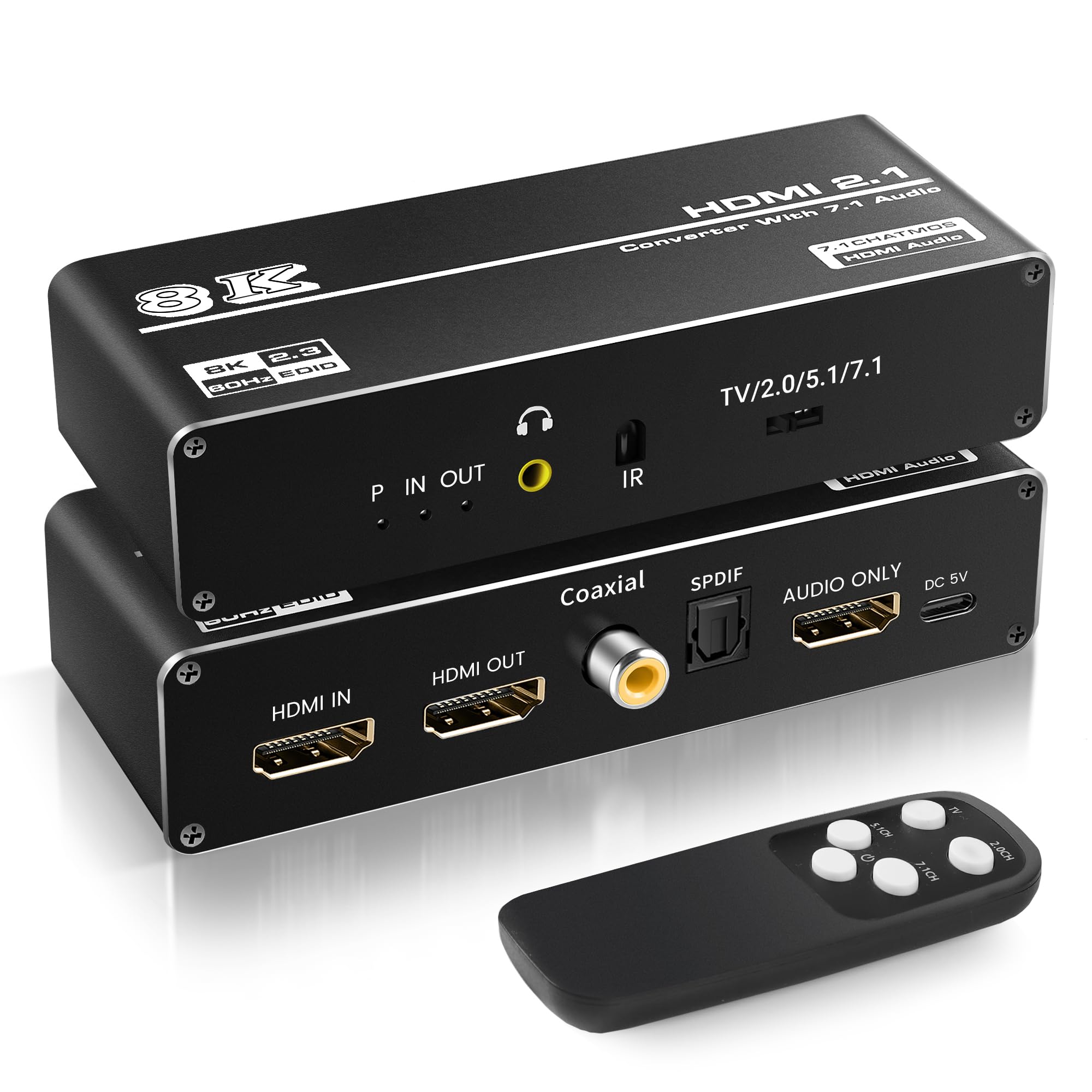 avedio links 8K HDMI Audio Separator 4K120Hz HDMI Audio Separator подключается к системе объемного звучания с функцией разделения звука HDMI Audio
avedio links 8K HDMI Audio Separator 4K120Hz HDMI Audio Separator подключается к системе объемного звучания с функцией разделения звука HDMI Audio