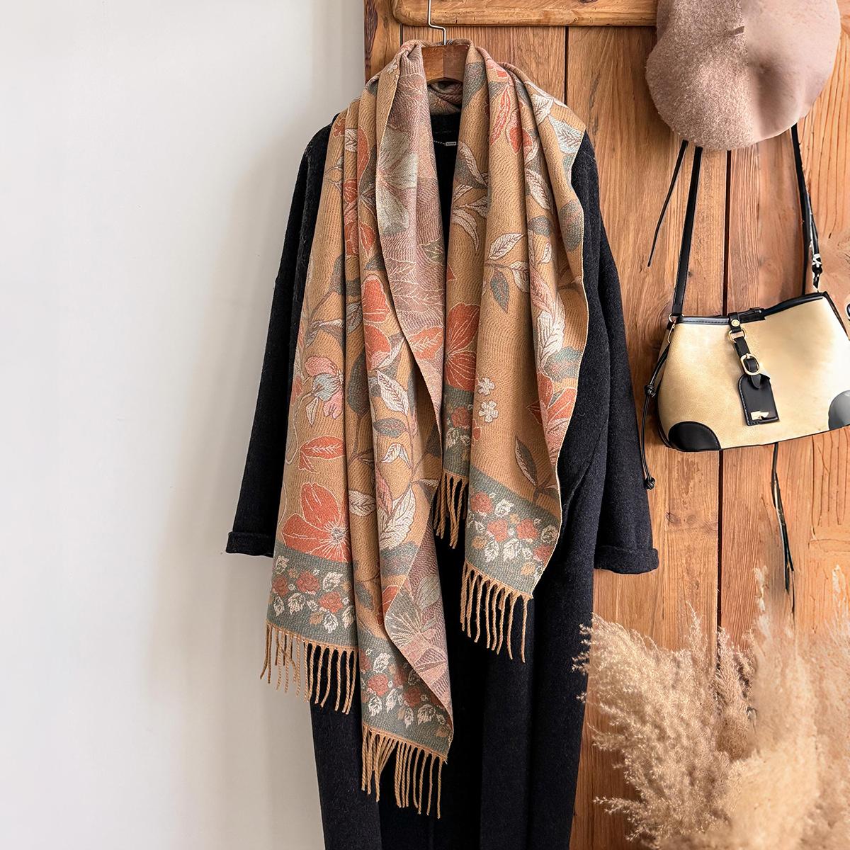 Fashion Winter Cashmere Shawl For Women - Vintage Oil Painting Printed Floral Tasseled Pashmina Thick Scarf Wrap & Echarp
Fashion Winter Cashmere Shawl For Women - Vintage Oil Painting Printed Floral Tasseled Pashmina Thick Scarf Wrap & Echarp